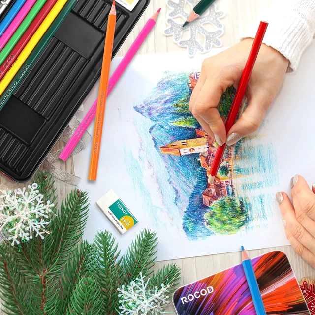 Alt view image 5 of 7 - Profession Sketch Pencils & Colored Pencils for Adults Drawing Pencils Set