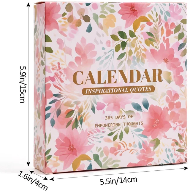 Alt view image 4 of 7 - 365 Bright Every Day Daily Flip Calendar with Inspirational Quotes - Motivational Perpetual Calendar Desk Office Home Decor for Women, Gifts Desk Accessories for Girls Positive Affirmations