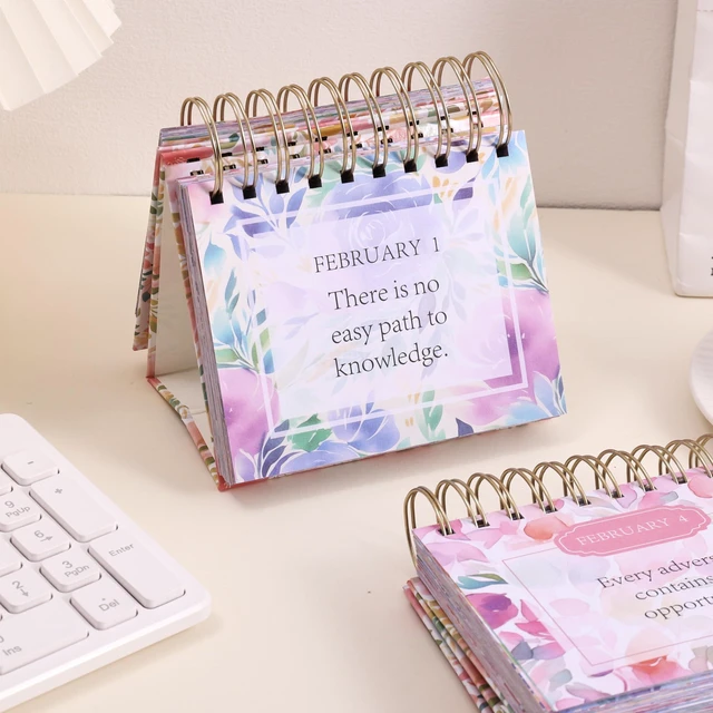 Alt view image 7 of 7 - 365 Bright Every Day Daily Flip Calendar with Inspirational Quotes - Motivational Perpetual Calendar Desk Office Home Decor for Women, Gifts Desk Accessories for Girls Positive Affirmations