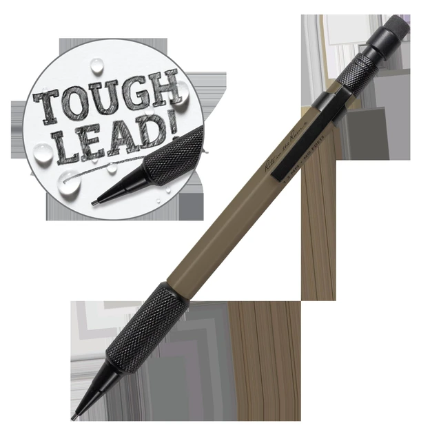 Alt view image 3 of 7 - Weatherproof Mechanical Pencil, Flat Dark Earth Barrel, 1.3mm Black Lead (No. FDE13)