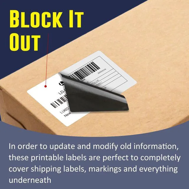 Alt view image 3 of 7 - 2.25" x 4" Direct Thermal Labels, 4200 Shipping Postage Labels 12 Rolls, 350 Labels/Roll, BPA Free, Strong Adhesive, Block Old Information, Perforated, Compatible with Most Printers