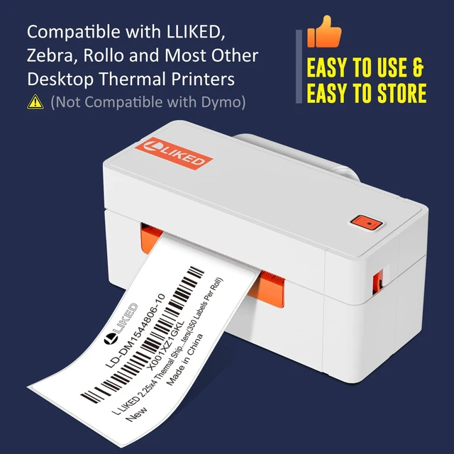 Alt view image 7 of 7 - 2.25" x 4" Direct Thermal Labels, 4200 Shipping Postage Labels 12 Rolls, 350 Labels/Roll, BPA Free, Strong Adhesive, Block Old Information, Perforated, Compatible with Most Printers