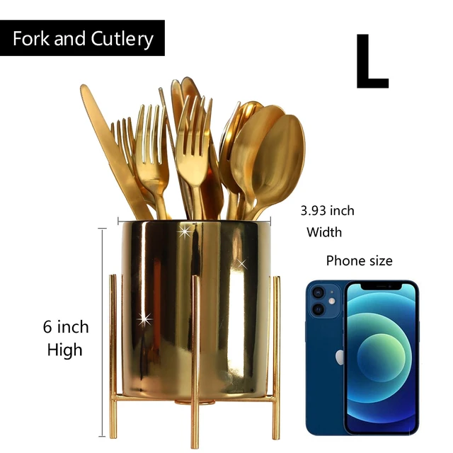 Alt view image 5 of 6 - Gold Pen Holder Pen cup & Pen Holders Desk Accessores