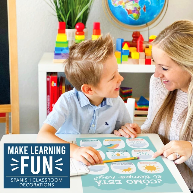 Alt view image 2 of 7 - Spanish Posters for Classroom Must Haves, Abecedario Para Niños en Español Muted Boho Laminated Spanish Homeschool & Preschool Learning Posters for Toddlers 1-3, Bilingual Classroom Decor & Must Haves