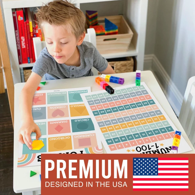 Alt view image 7 of 7 - Spanish Posters for Classroom Must Haves, Abecedario Para Niños en Español Muted Boho Laminated Spanish Homeschool & Preschool Learning Posters for Toddlers 1-3, Bilingual Classroom Decor & Must Haves
