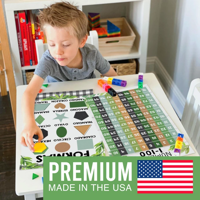 Alt view image 7 of 7 - Spanish Posters for Classroom Must Haves, Abecedario Para Niños en Español Farmhouse Laminated Spanish Homeschool & Preschool Learning Posters for Toddlers 1-3, Bilingual Classroom Decor & Must Haves