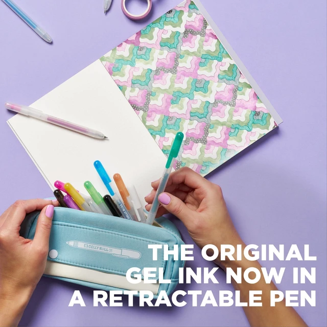 Alt view image 3 of 6 - Gelly Roll Retractable Gel Pens, Assorted, 12 Pens