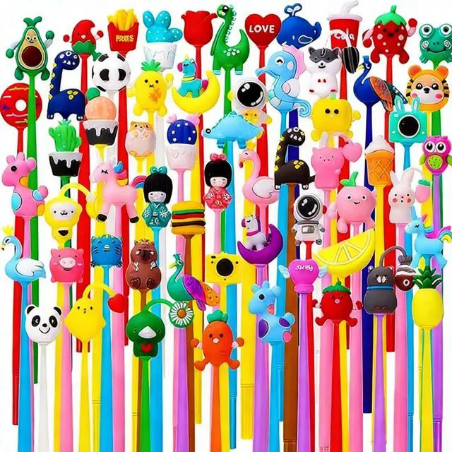 Main image of 60 PCS Fun Pens for Kids, Cute Pen Prizes for Kids Stress Relief Classroom Prizes Gifts 8th Grade Graduation Gifts for Students Birthday Party Favors Goodie Stuffers