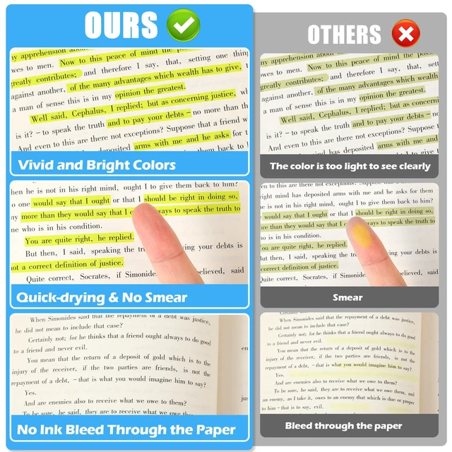 Alt view image 7 of 7 - Highlighters, 60 Pack Yellow Highlighters Bulk, Bright Color Chisel Tip & Dry-Quickly, No Bleed Highlighter Markers for Adult Kids, School Supplies for Teachers, Office Classroom Must Have