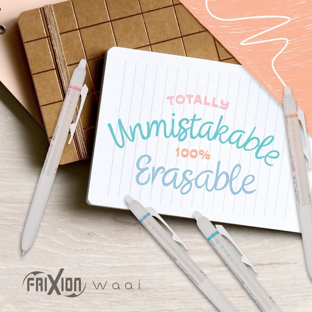 Alt view image 3 of 6 - FriXion Waai Erasable Gel Pens, 8-Pack Pouch, Assorted Colors