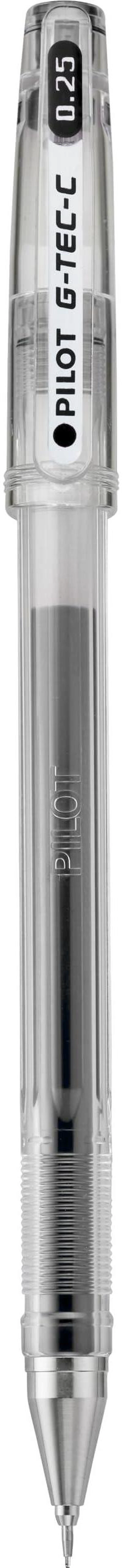 Main image of G-Tec-C Gel Ink Pens, Hyper Fine Point (0.25mm), Black Ink, 12-Pack