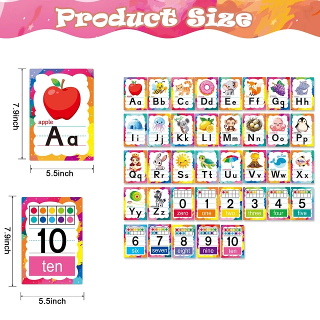 Alt view image 4 of 7 - Alphabet Letters for Wall - ABC Alphabet Poster Classroom Wall Alphabet Alphabet Wall Chart Kindergarten Elementary Classroom Wall Decor Daycare Homeschool Supplies (Pastel Rainbow)