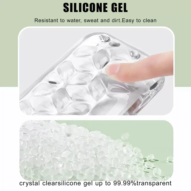 Alt view image 5 of 7 - Mouse Pad with Wrist Rest, Soft Cloud Gel Keyboard Mouse Pad Set with Hand Wrist Support, Cute Non Slip Office Desk Accessories for Comfort/Pain Relief/Computer/Laptop (Clear Diamond)