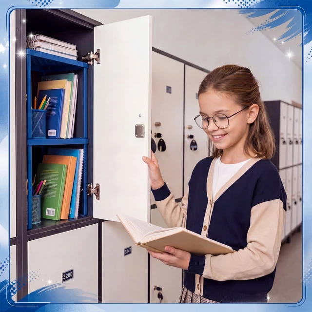 Alt view image 2 of 7 - 2 Pcs Metal Locker Organizer Shelf Stackable 2-Tier, Deep Blue Fits Standard School Office Gym Lockers, Sturdy Build, Open Grid Design for Visibility, 11x10x12 Inch Size, Hardware Included