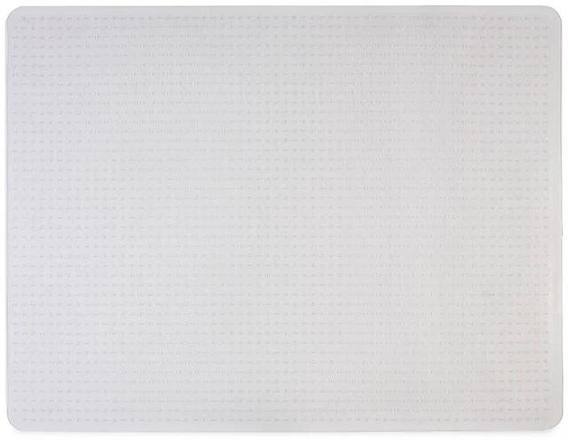 Main image of Office Chair Mat, Clear Floor Mats, Low-Pile Carpets, 60 x 46 Inch, Smooth Glide Smooth-glide protection for desk chairs on low-pile carpeted floors