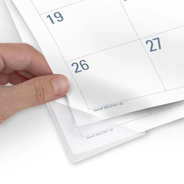 Alt view image 5 of 7 - Desk Calendar 2026-2027 Planning Pad, Academic 12-Month July-June, Monthly, 21-3/4" x 17" Standard, Easy-to-Read, Unruled Daily Blocks (SKLPAY32)