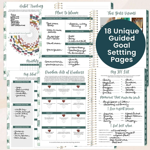 Alt view image 4 of 7 - 2026-2027 Planner - Academic Year (July 2026 - July 2027) Monthly & Weekly Soft Cover Planner for Women - 13 Month Inspirational Agenda Book with Stickers - 5.5" x 8.25" - Boho Greenery