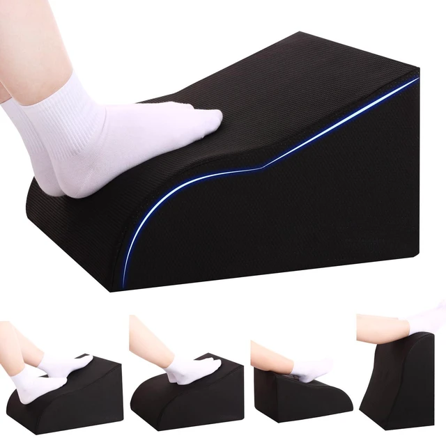 Main image of Foot Rest for Under Desk at Work, Ergonomic Under Desk Footrest with Washable Cover for Office, Home & Gaming Leg Elevation Pillow Black