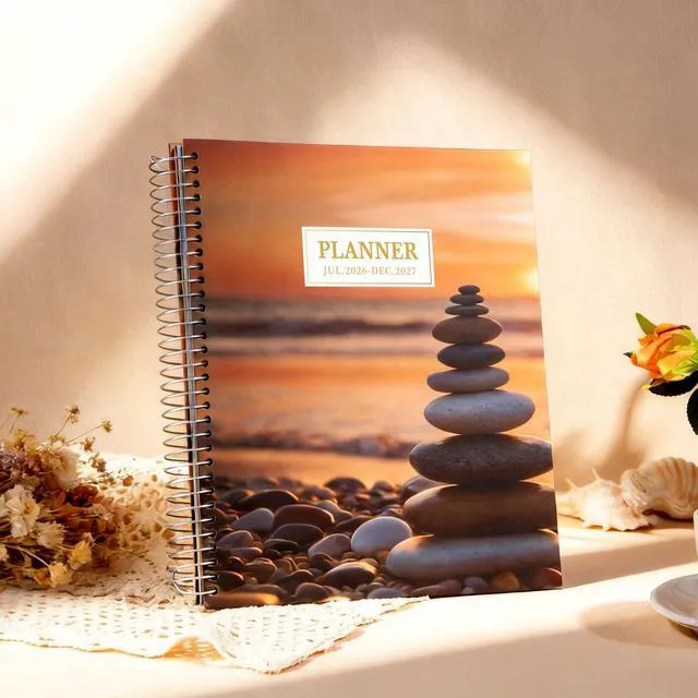Alt view image 7 of 7 - Planner 2026-2027 Daily Calendar Weekly Monthly Hourly Planners 18 Month July 2026-Dec 2027, 26-27 Hardcover Large Yearly Agenda with Stickers Tabs for Women Work Mom, 8.5 x 11