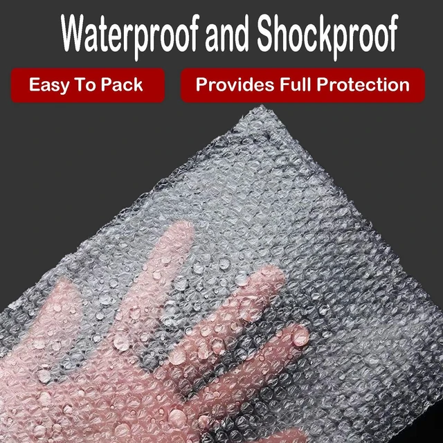 Alt view image 4 of 6 - 50Pcs Bubble Pouches Wrap, 12"x12" Clear Bubble Out Bags for Packing Double Walled Moving Supplies Bubble Bags for Fragile Dishes China Plates, Bubble Pouch Bags for Shipping Storage Wrapping