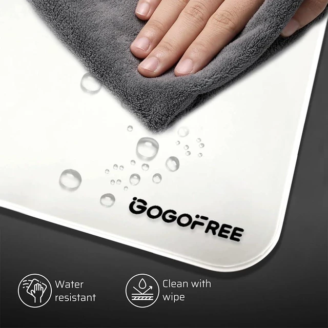 Alt view image 7 of 7 - Glass Gaming Mouse Pad, Professional Esport Tempered Glass Mouse Pad Ultra-Smooth Micro-Etched Surface for Top Speed and Control,Hard Mousepad White (15.7'' x 11.8'')