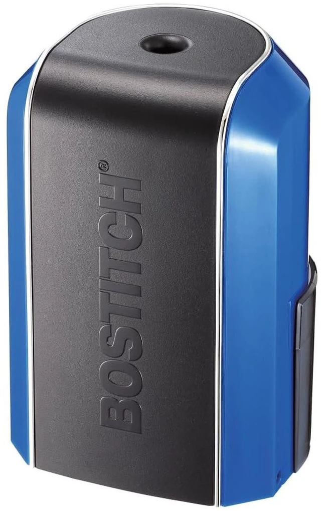Main image of Office Vertical Electric Pencil Sharpener, Powerful Stall-Free Motor, Prevents Over-Sharpening, Blue (EPS5V-Blue)