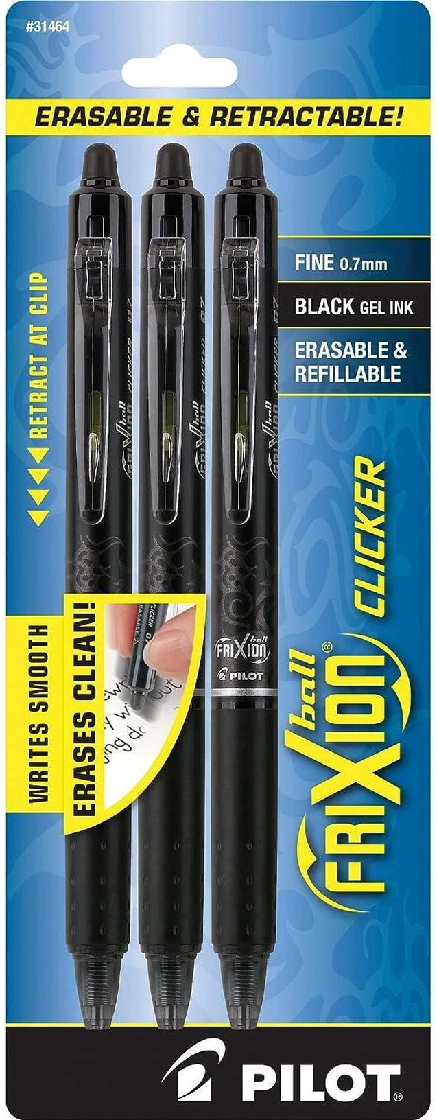 Alt view image 3 of 4 - FriXion Clicker Erasable Pens, Fine Point 0.7 mm, Black Ink, 18-Pack