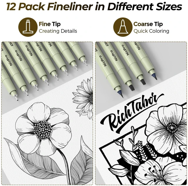 Alt view image 3 of 7 - 58PCS Art Drawing Supplies Kit, Leather Case, Art Supplies for Adult Sketching Kit with 12 Micron Pen, 6 Art Mechanical Pencil Set 0.5-2mm, 100 Sheets Sketch Book, Best Gift for Artist Teen