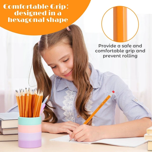Alt view image 5 of 7 - 360 Count Sharpened #2 Pencils with Erasers, Pencils Bulk Pack Bulk Pencils for School Classroom Teacher Supplies, Graphite Pencils for Writing, Drawing and Sketching, Back to School