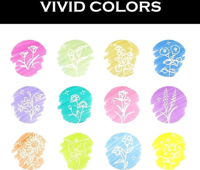 Alt view image 3 of 6 - Erasable Highlighters Chisel Tip, Smooth Writing No Bleed Double Head Highlighter for Highlighting and Marking, Assorted Colors, 12 Count