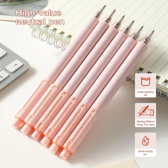 Alt view image 4 of 7 - Cute Pink Pens Black Ink 25PCS Retractable Gel Pens Writing Extra Fine Point 0.5mm Gift for Women Journaling Teachers Stationery Office School
