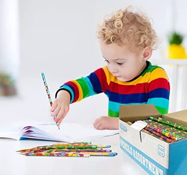 Alt view image 5 of 5 - Pencil Assortment, #2 HB, Assorted Colorful Pencils for Kids, Pre-Sharpened,Bulk Pack, 144 Count Bulk Pack (Pack of 2)