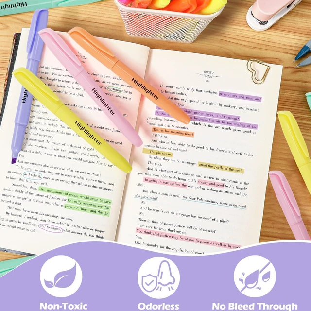 Alt view image 2 of 7 - 60 Pack Highlighters, Pastel Highlighter Assorted Colors, Chisel Tip, No Bleed Quick Dry Highlighter Markers, Bulk Highlighters for School Supplies, Teachers, Office, Classroom Must Have