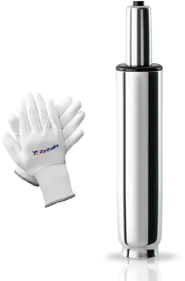 Main image of Office Chair Cylinder Replacement (Polished Steel, 3.9 Height Range) Heavy Duty 1000lbs Class 4 Hydraulic Lift, Universal Pneumatic Piston Fit for Sinking Desk/Gaming Chairs