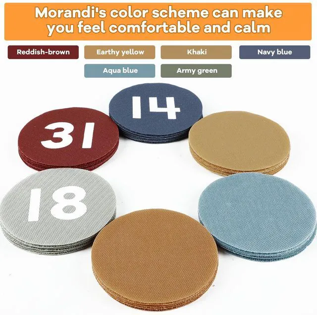 Alt view image 3 of 6 - 48Pcs 4" Carpet Spots for Classroom with Numbers Sit Spots for Carpet Sitting Spots Circle Dots Carpet Markers Floor Dots for Classroom Rug Preschool Elementary Kindergarten Supplies for Teachers Kids