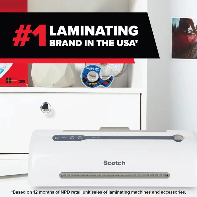Alt view image 7 of 7 - Bundle of Thermal Laminator, Ready in 1 Min, Never Jam Tech, 9 in, Incl 2 Pouches (TL909X-EF) + Thermal Laminating Pouches, 50 Ct, 3 mil., Fits Letter Sized (8.9 in. × 11.4 in.) Paper