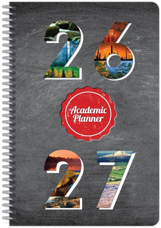 Main image of Small Student Agenda for Middle, High, Steamboat, 5.5" x 8.5" July 2026 - June 2027, Homework Planner, Monthly & Weekly Kids Planner, Spiral Bound Student Planner with SDB Plus