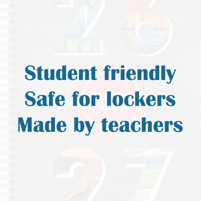 Alt view image 6 of 7 - Small Student Agenda for Middle, High, Steamboat, 5.5" x 8.5" July 2026 - June 2027, Homework Planner, Monthly & Weekly Kids Planner, Spiral Bound Student Planner with SDB Plus