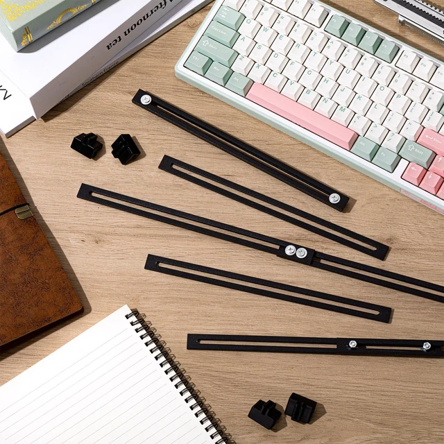 Alt view image 4 of 6 - 12 Pcs Metal Adjustable File Cabinet Rails Set, Black,18-32.5 Inch Include 8 Hanging File Rail Clips 4 Cabinet Dividers Bars Suitable for Cabinets with Drawer Thickness Less Than 1/8 Inch