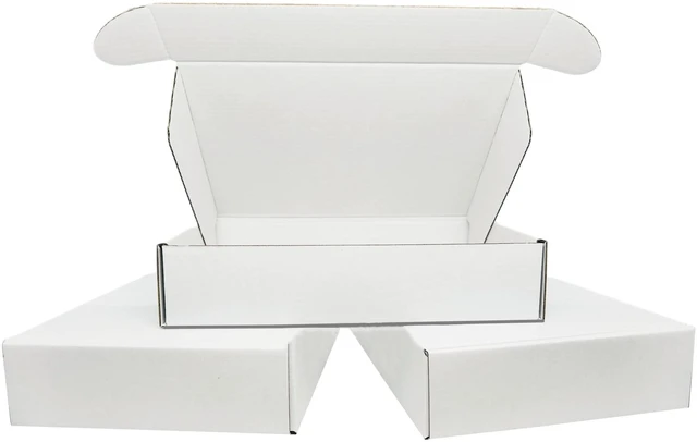 Main image of Small White Box 9 x 6 x 2 Inch Shipping Boxes 50 Pack for Packaging,Packing,Mailers Storage, Small Business, Moving, Supplies,Recyclable Corrugated,Quick Fold,Tab Locking