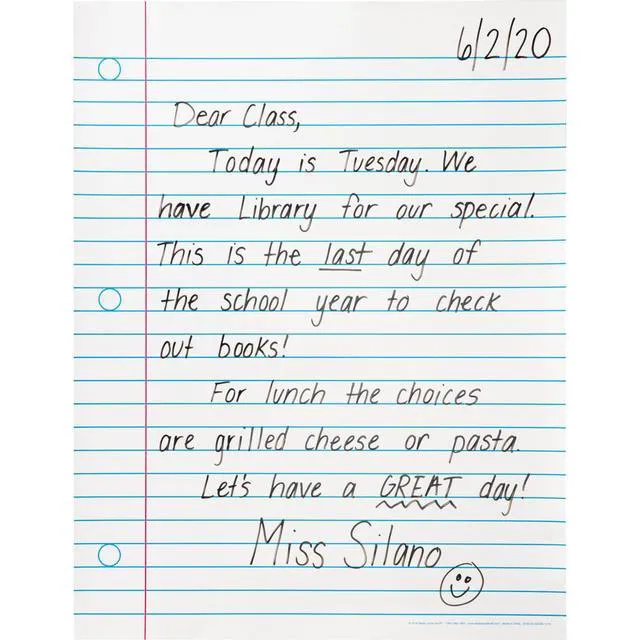 Alt view image 3 of 7 - Jumbo Dry-Erase Magnetic Notebook Page, 1 Sheet 17" x 22", for Whiteboard or Fridge, Classroom Essentials & Must Have, Home, School, & Office, Ages 8+, Grades 3+