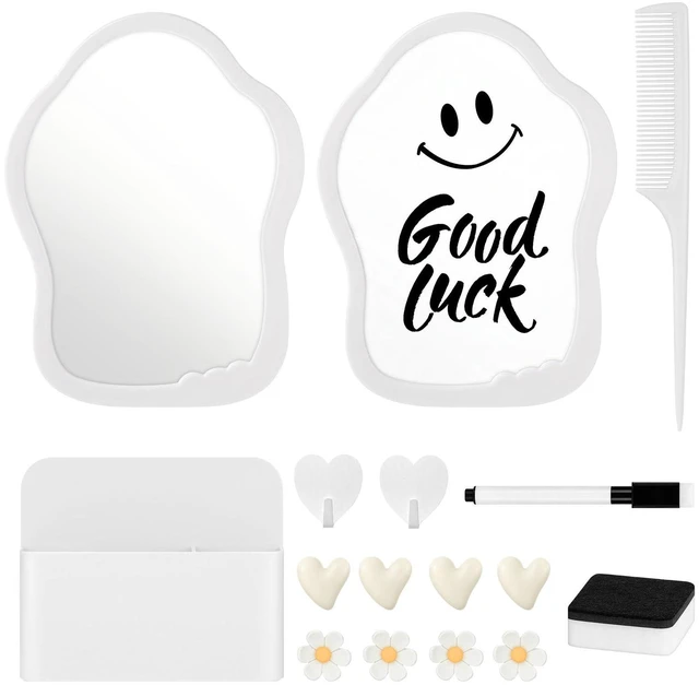 Main image of 16PCS Locker Accessories for Girls, School Supplies Lockers Decor locker accessories Includes hooks, magnetic mirror and whiteboard, marker, pen holder eraser and comb for locker organizer