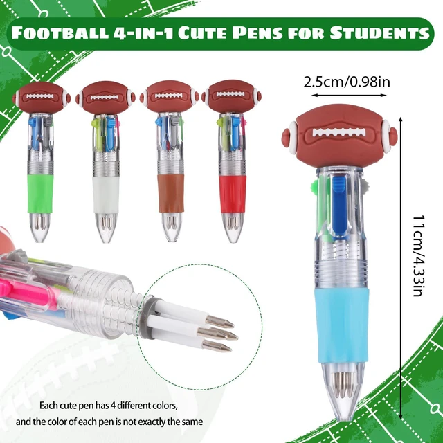 Alt view image 3 of 7 - 48 Pcs Football Pens, Fun Multicolor Pens Gifts for Football Game Pens for kids, 4-in-1 Fun Pen, Prize Gifts for classroom, Birthday Party Favors