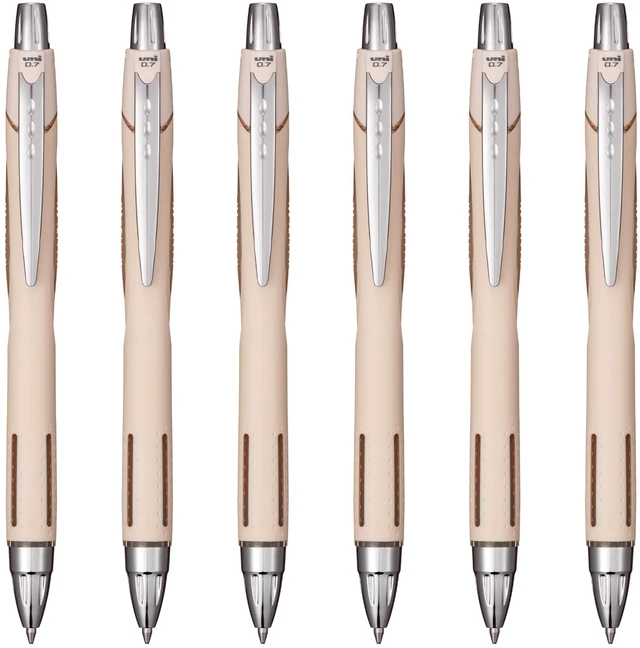Main image of Jetstream RT Ballpoint Pen, Fine Point (0.7mm), Ivory Barrel, Black Ink, 6 Pens