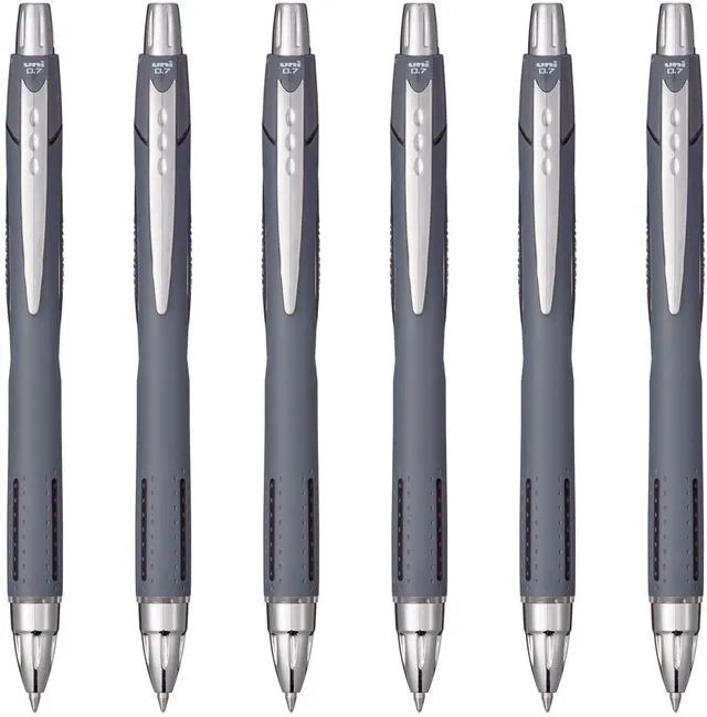 Main image of Jetstream RT Ballpoint Pen, Fine Point (0.7mm), Indigo Barrel, Black Ink, 6 Pens