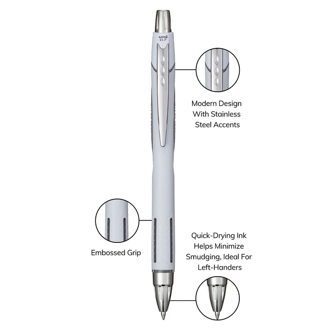 Alt view image 3 of 7 - Jetstream RT Ballpoint Pen, Fine Point (0.7mm), Sea Barrel, Black Ink, 6 Pens