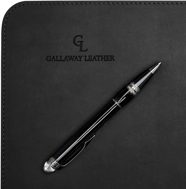 Alt view image 6 of 7 - Desk Mat,Desk Writing Pad - Office Desk Pad, Medium 24" x 14" Black, Desk Mats on Top of Desks, Gift Ready Elegant Computer Desk Mat Desk Cover Desk Pad Protector PU Leather