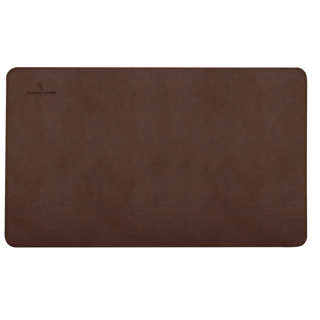 Alt view image 4 of 7 - Desk Mat - Office Writing Desk Pad, Medium 24" x 14" Dark Brown, Gift Ready Elegant Computer Desk Cover Protector