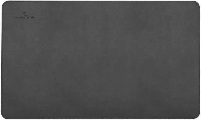 Alt view image 4 of 7 - Desk Mat,Desk Writing Pad - Office Desk Pad, Medium 24" x 14" Gray, Desk Mats on Top of Desks, Gift Ready Elegant Computer Desk Mat Desk Cover Desk Pad Protector PU Leather