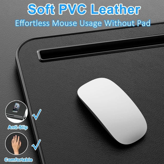 Alt view image 3 of 7 - Laptop Desk for Bed, X-Large Leather Adjustable Laptop Table XXL-Extra Large, Foldable Lap Desks for Adults, with Storage Drawer, for Writing Painting Gaming Drawing on Couch Recliner